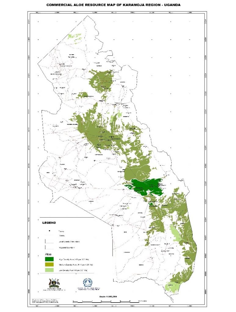 karamoja commercial aloe map